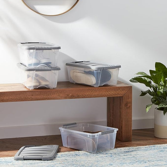 Amazon Basics Plastic Storage Containers - Image 2