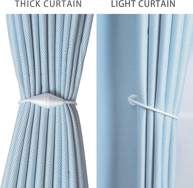 2 PCS Magnetic Curtain Tiebacks, European Style Convenient Drape Tie Backs - Image 7