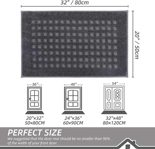 BEQHAUSE Waffle Door Mats Indoor 20"x32", Dog Mat - Image 2