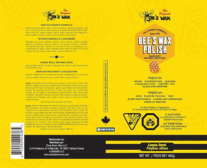 The Original Bee's Wax Old World Formula Furniture Polish - Image 4