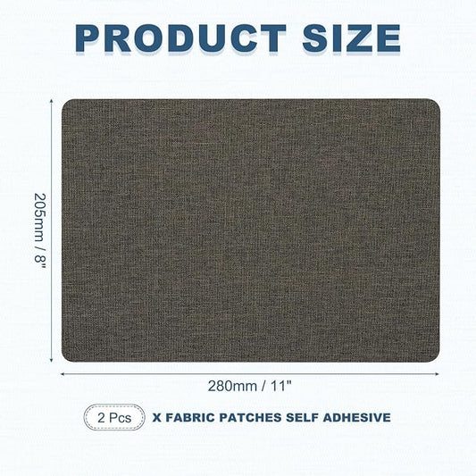 PATIKIL 8x11 Inch Linen Repair Patches, Dark Gray - Image 2