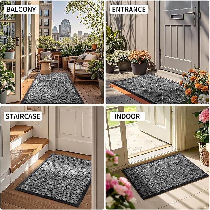 Yimobra Large Door Mat Outside Entrance 47x32, Waterproof Heavy Duty Outdoor - Image 6