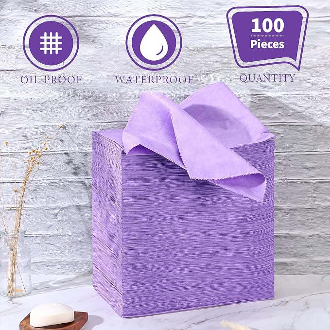 Breling 100 Pcs 31.5 x 71 Inch Disposable Bed Sheets Oil-proof PE Film Massage - Image 6