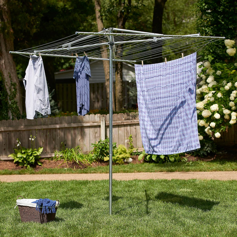 Household Essentials 17140-1 Rotary Outdoor Umbrella Drying Rack | Steel | 30...