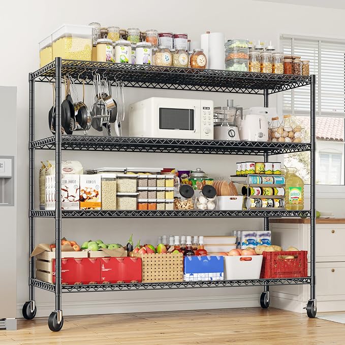 REIBII 55.5''W Heavy Duty Metal Shelves - Image 9