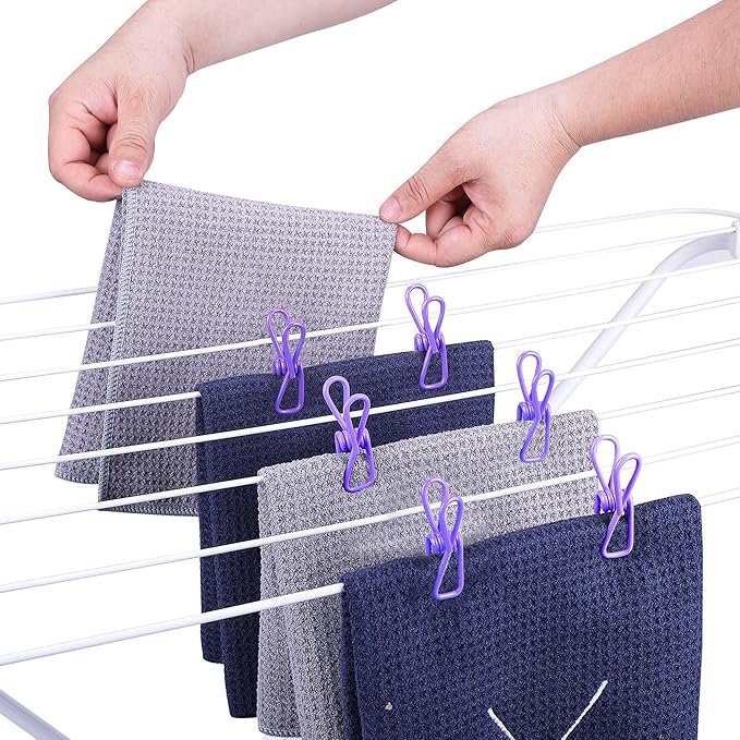30 Pack Purple Chip Bag Clips for Food - Image 6