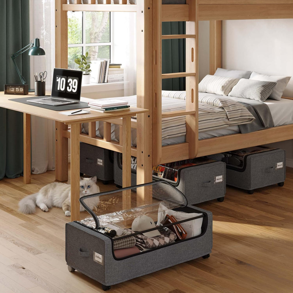 Under Bed Storage, Tall Size Under Bed Storage With Wheels, Under bed Shoe St...