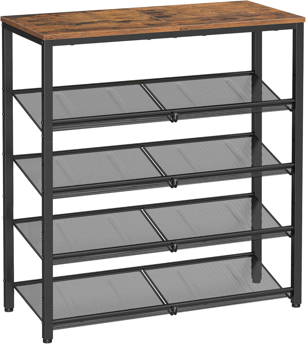 VASAGLE 5-Tier Shoe Rack, Adjustable, Freestanding
