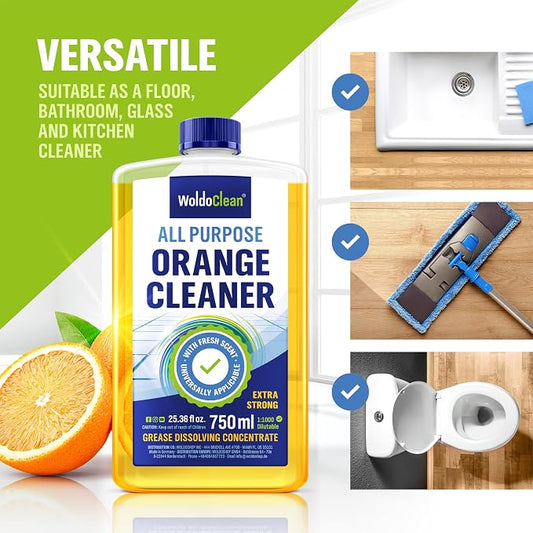 WoldoClean Orange Oil Cleaner Concentrated 25.36 fl oz - Image 2