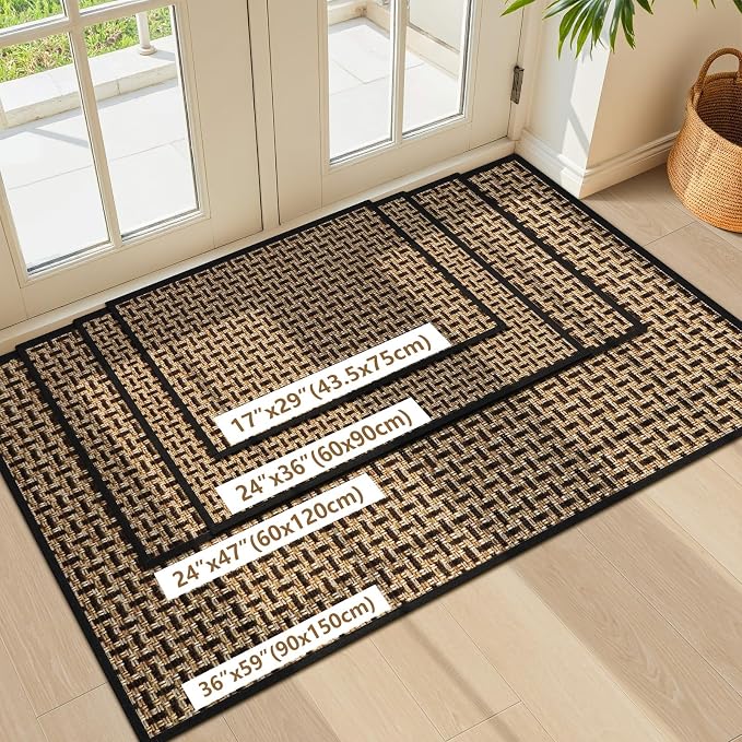 LEKEEPGO Door Mat Indoor Entrance 24"x36", Absorbent Indoor Door Mat, Non Slip - Image 7