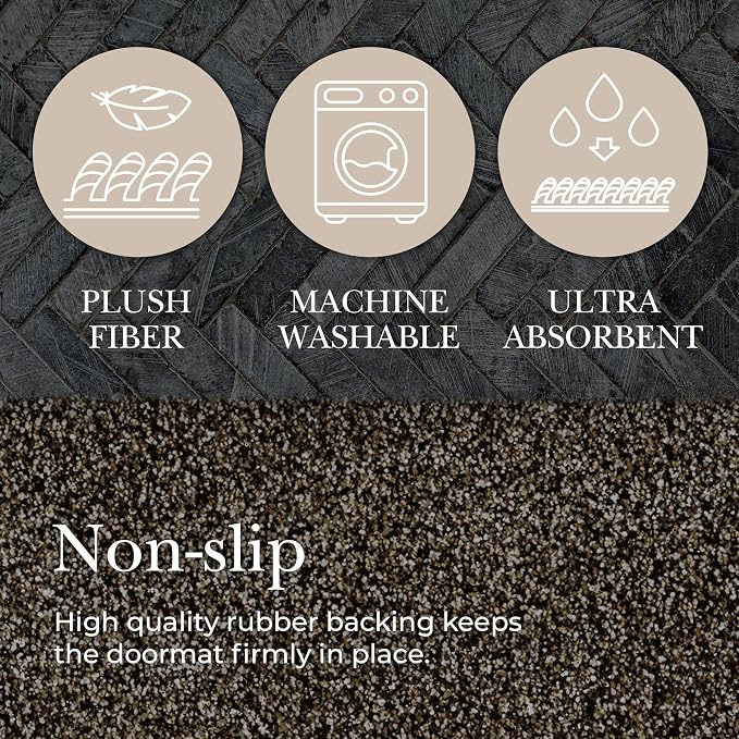 Premium Microfiber Indoor Door Mat – 20"x30" Washable Entry Mat, Waterproof - Image 8