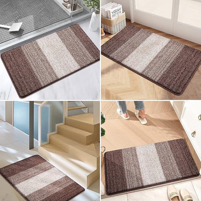 Kitinjoy Indoor Outdoor Door Mat, 59x36 Non-Slip Absorbent Dirt Trapper - Image 6