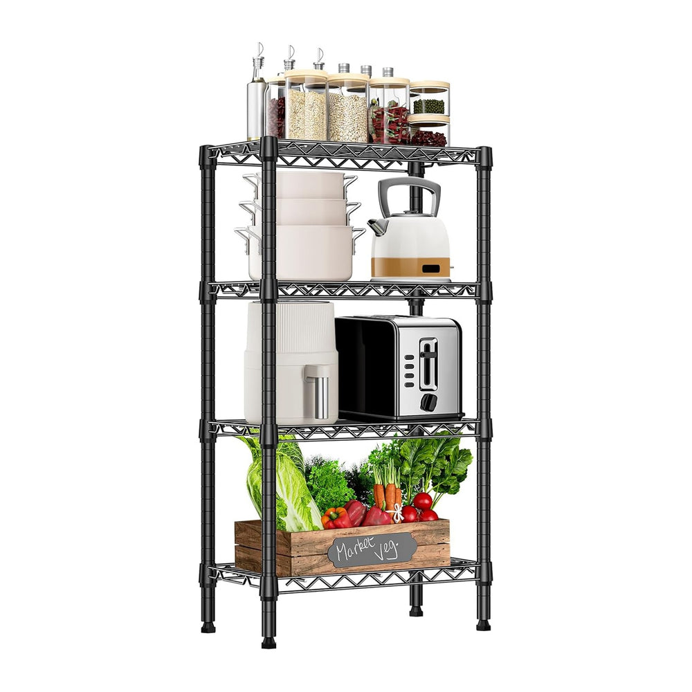 1000 lbs 4 Tier Shelf Metal Storage Shelves Wire Rack Closet Organizers