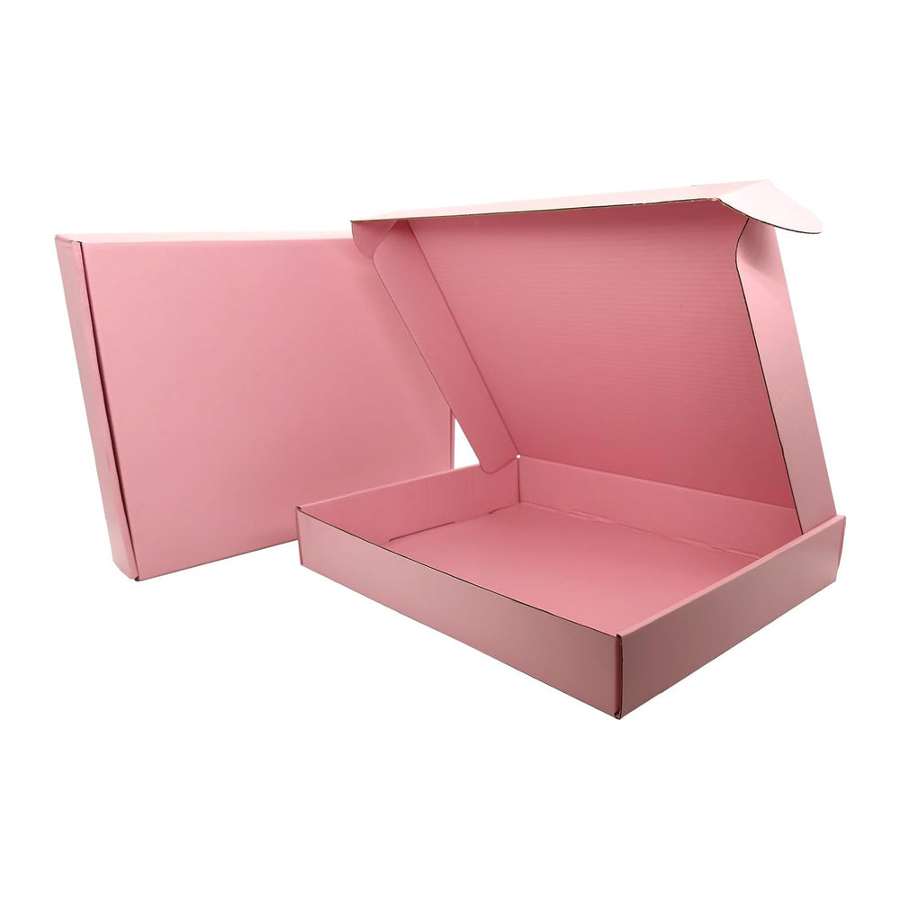 13x10x2 Shipping Boxes (25pcs) Pink Mailer Corrugated Cardboard Box