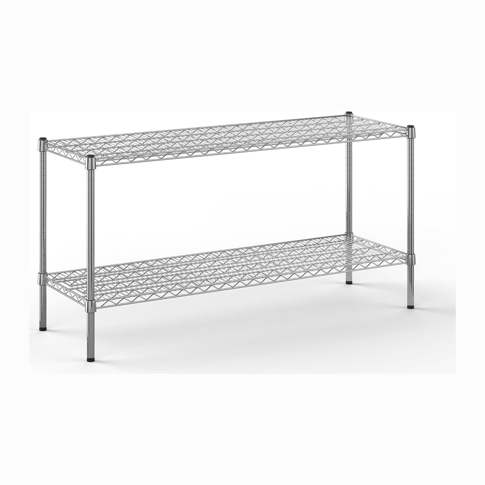 18" Deep x 54" Wide x 27" Height Wire Shelving Kit | 2-Tier | ...