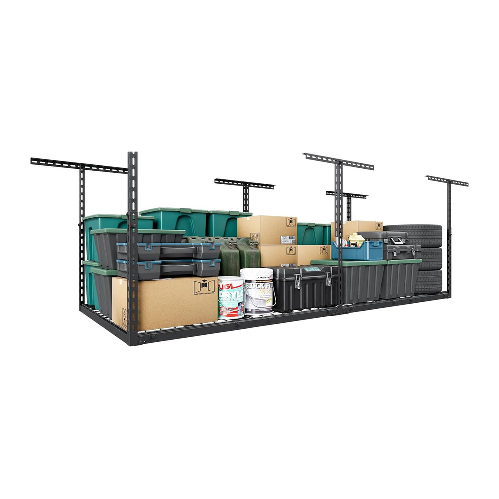 3x8 FT Overhead Garage Storage Rack,750LBS Weight Capacity
