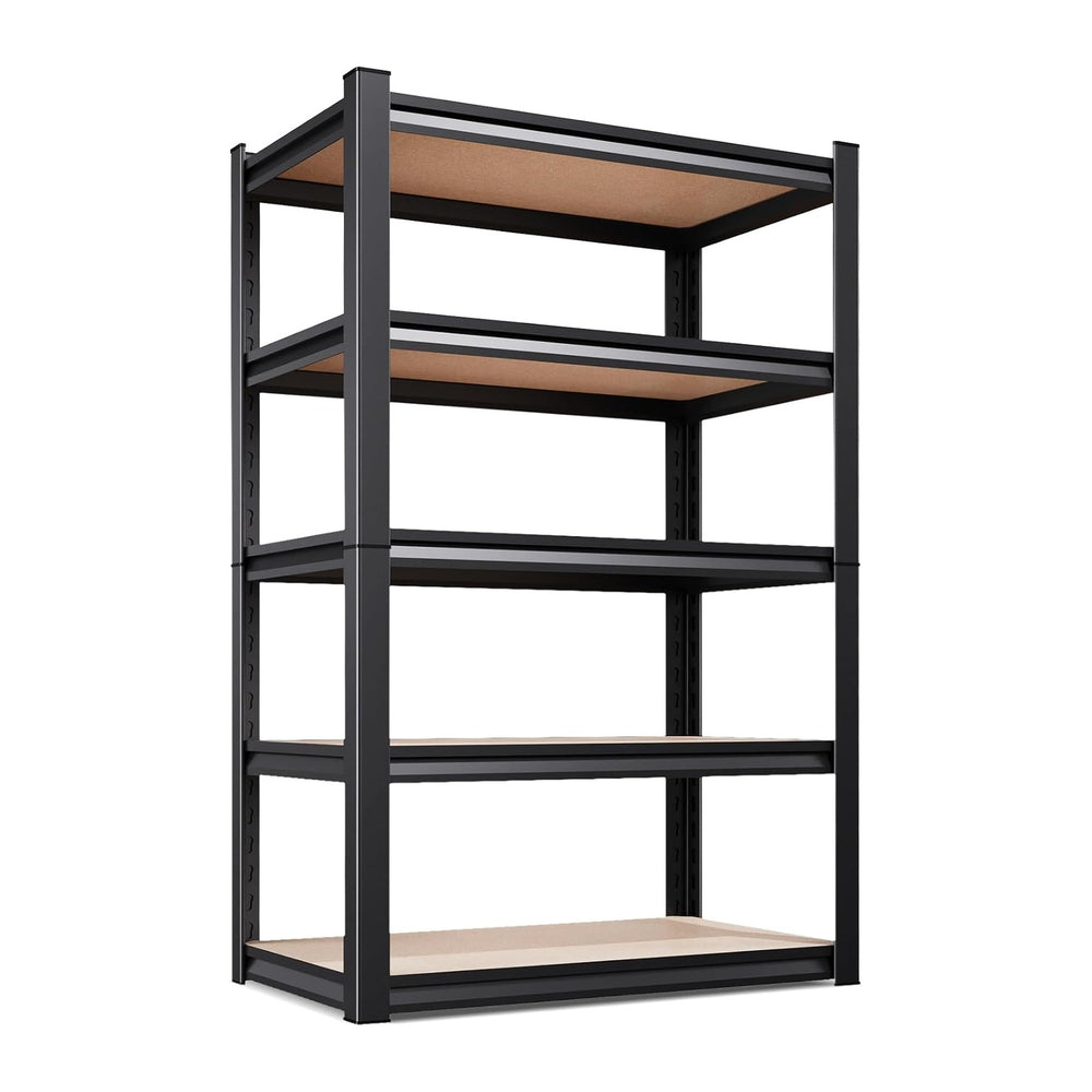 5-Tier Garage Shelving Heavy Duty Storage Shelves, Adjustable Shelving Unit, ...