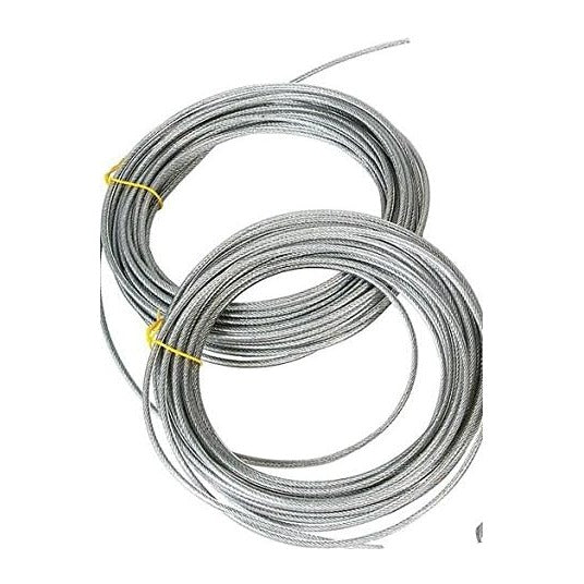 50-250 Ft Clothesline Cable, Vinyl Coated Heavy Duty 500 Lb. Flexible, Long-L...