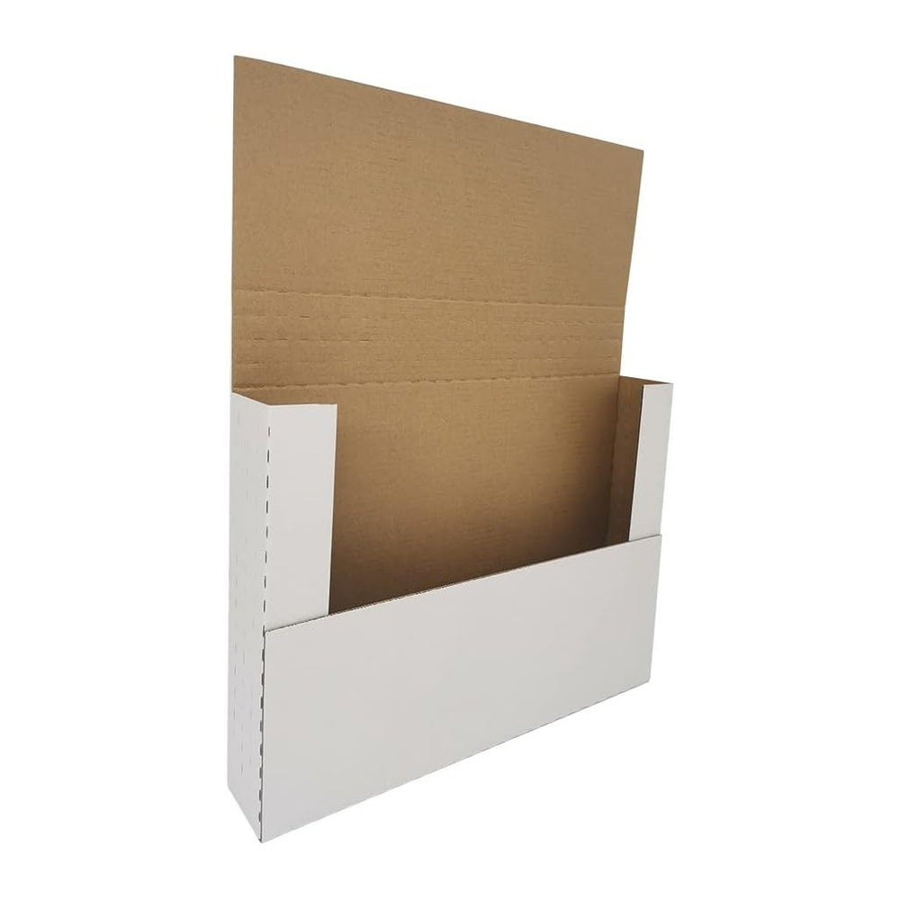50 Pack 12-1/8" x 9-1/8" x 2" Corrugated Easy-Fold Mailer, Hei...
