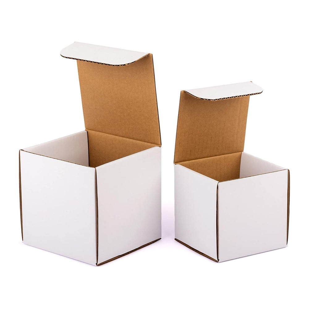 50-pack 5x5x5 Shipping Boxes with Lids for Mailing, packaging and Storage, 5x...
