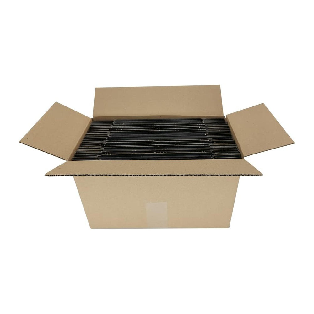 50 Pack 7x6x2'' Small Shipping Boxes, Black Corrugated Cardboard Mail...