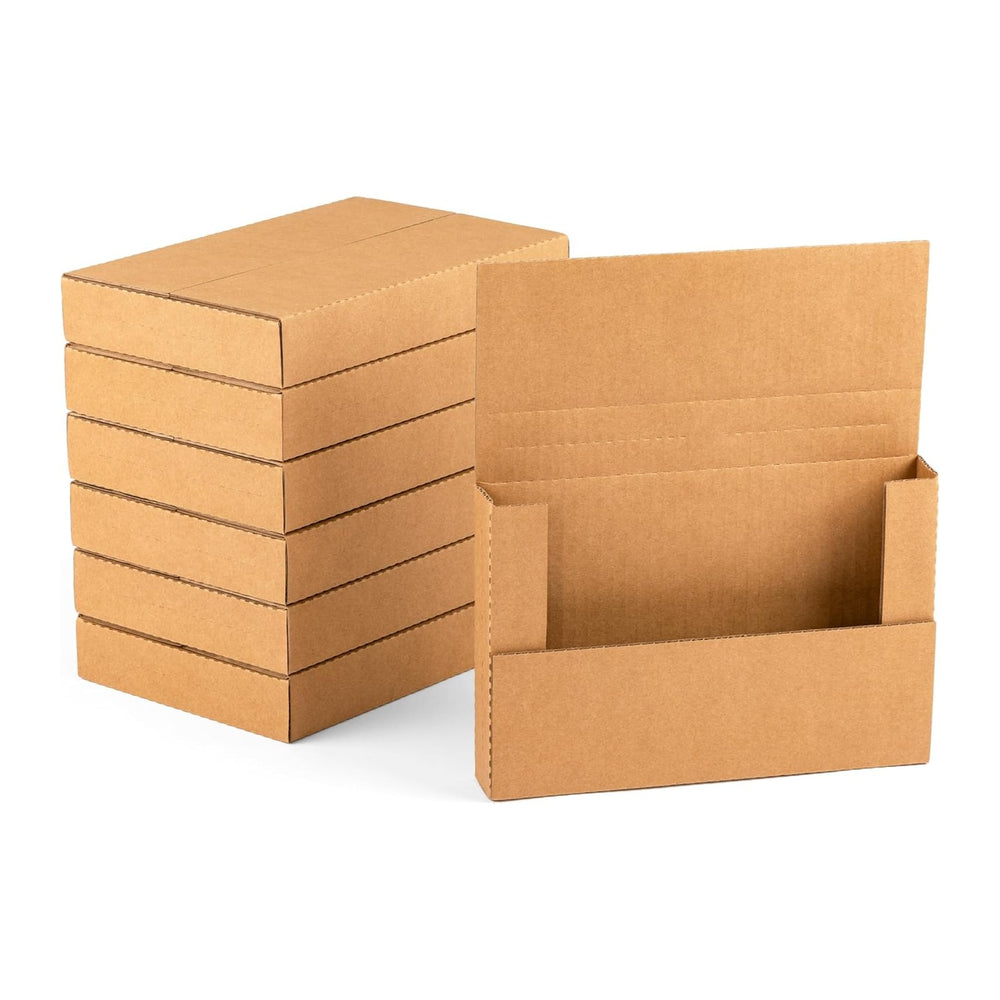 50 Pack 9x6x1.3 inch Small Shipping Boxes for DVD, Book Mailers