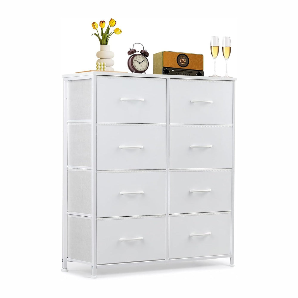 8-Drawer Dresser for Bedroom, Anti-Tip Tall Storage Organizer