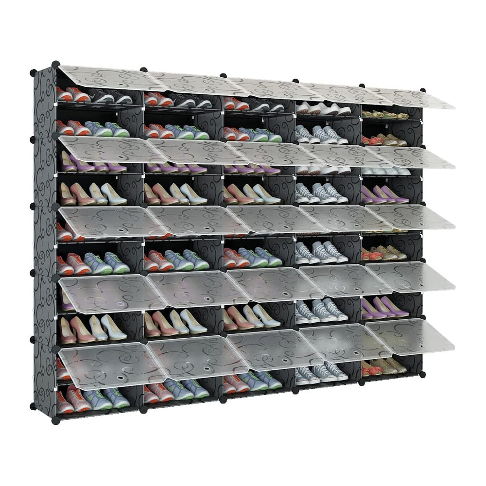 Aeitc 100 Pair Shoe Rack Organizer - Expandable Shoe Storage Cabinet, Standin...