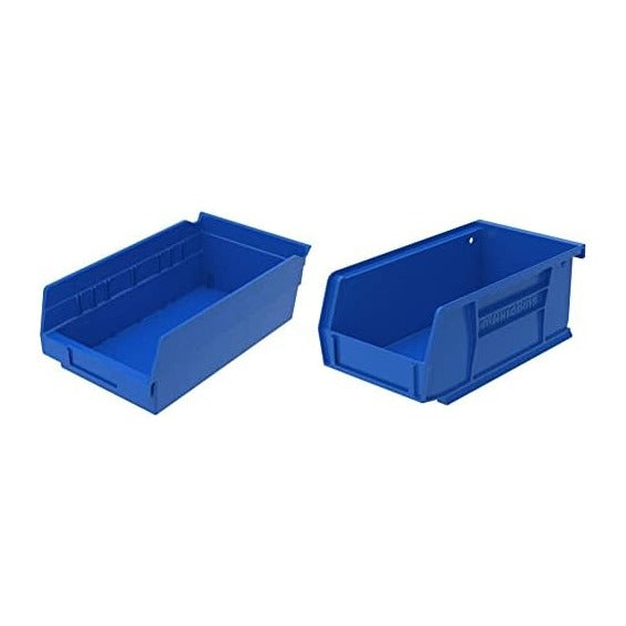 Akro-Mils Plastic Storage Bins and Organizers (12-Pack) + AkroBins Hanging St...