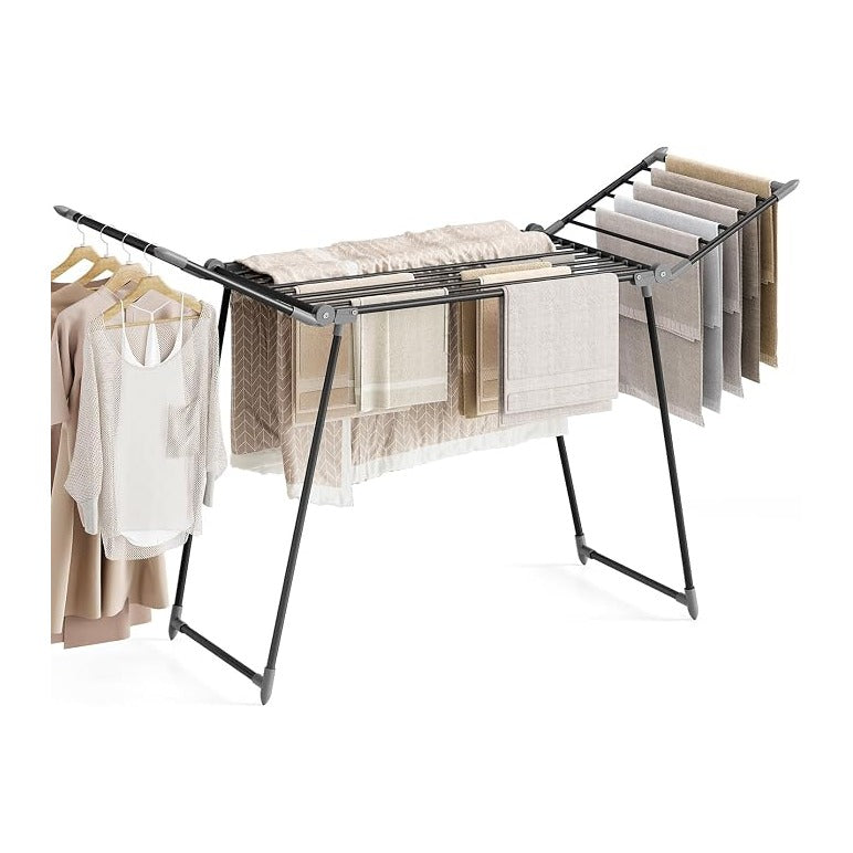APEXCHASER Clothes Drying Rack Foldable, Large Drying Rack Clothing, Winged