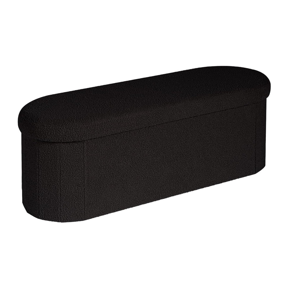 B FSOBEIIALEO Ottoman with Storage for Living Room, Sherpa Folding Storage Ot...