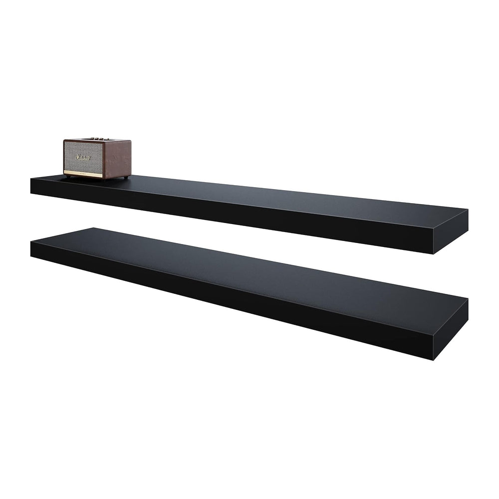 BAMEOS Floating Shelves,40 x 8 Floating Wall Shelves – Extra-Wide Display She...