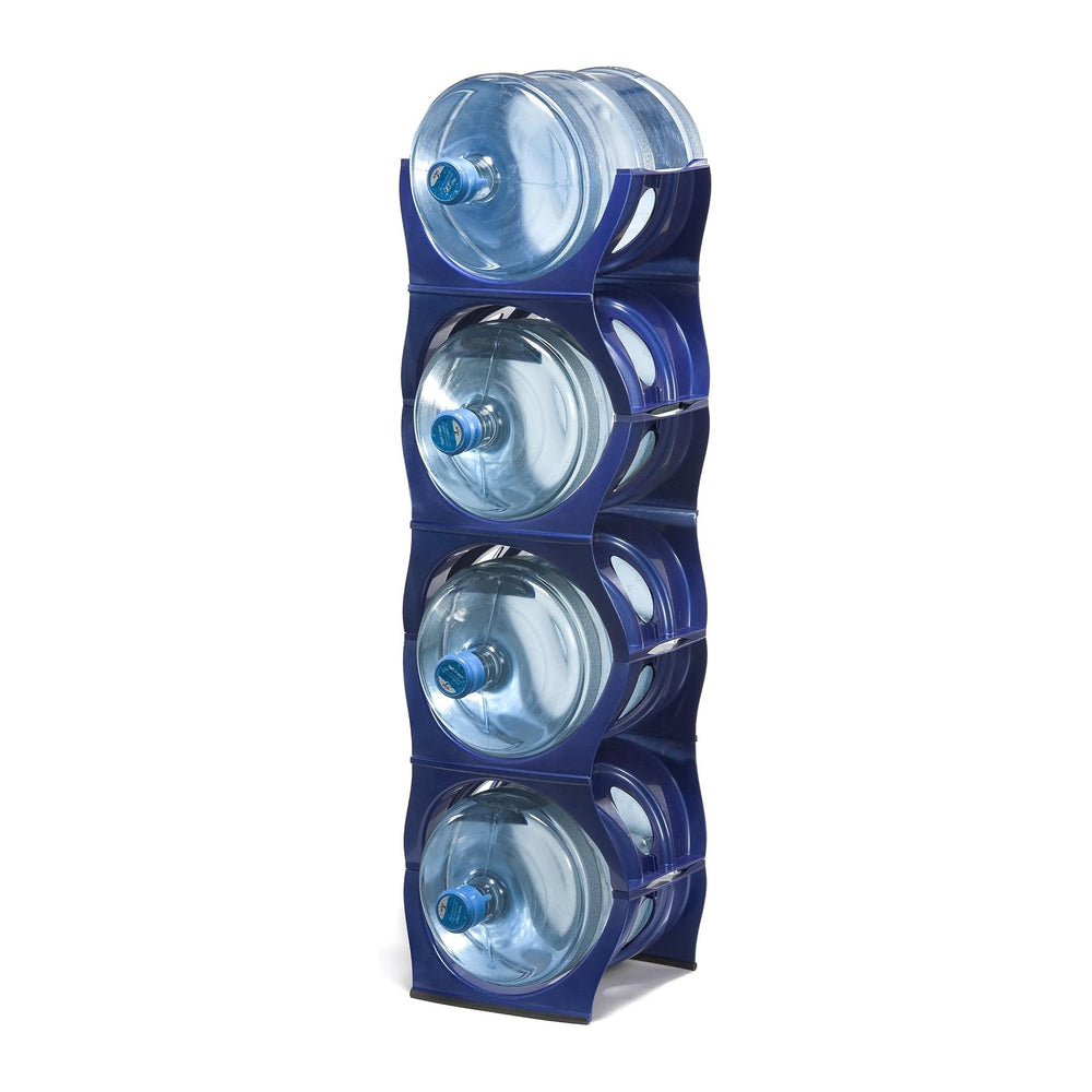 Bariboo Stackable Water Bottle Storage Rack Best Water Jugs 5 Gallon Organize...