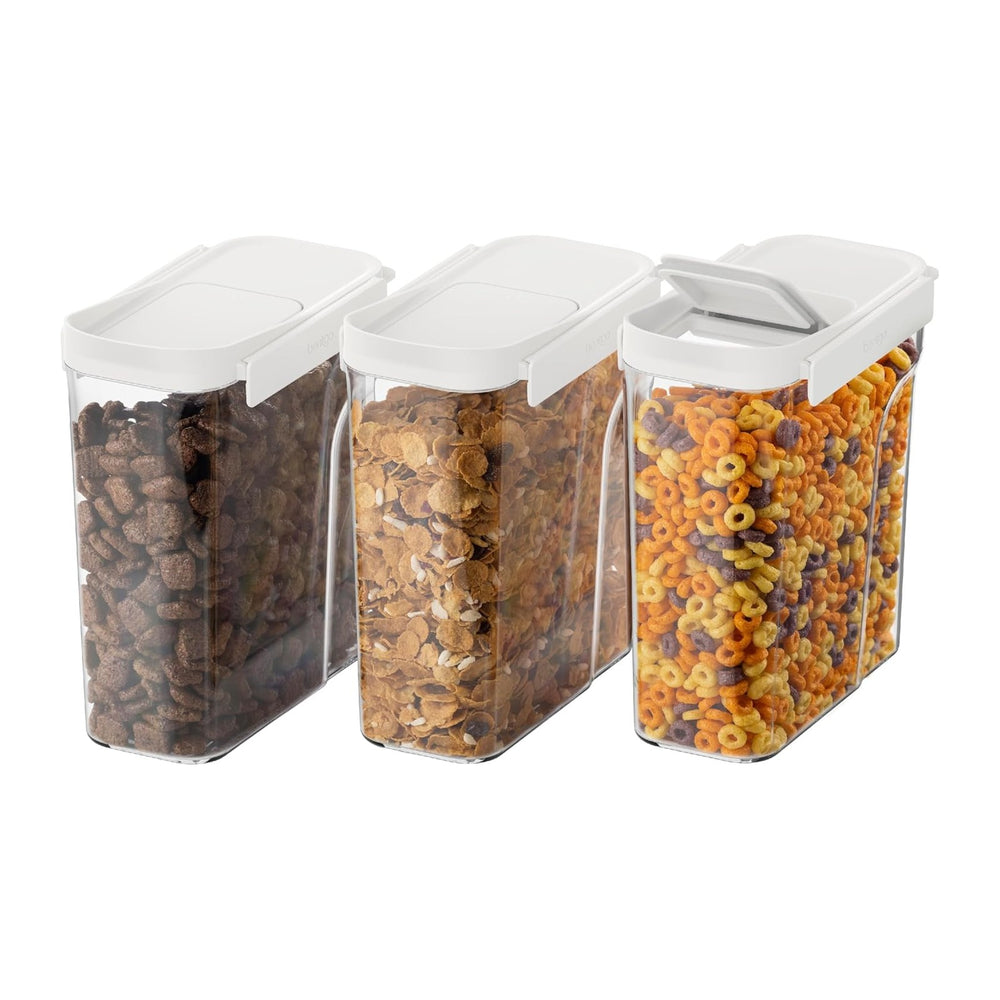 Bentgo Pantry - 6-Piece Airtight Cereal Containers, Easy Push & Pour Lid,...