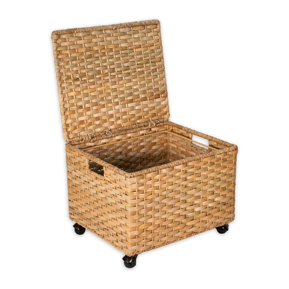 BIRDROCK HOME Seagrass Rolling File Cabinet | Office Storage | Home | Natural