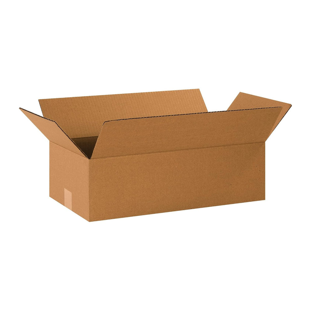 BOX USA Long Boxes Holds 65lbs, 20x10x6 25-Pk for Shipping & Packing