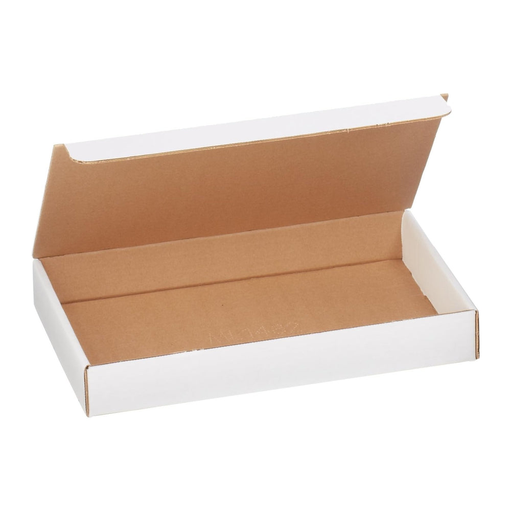 BOX USA White Literature Mailing Boxes, 14 1/8 x 8 3/4 x 2 Inches, Pack of 50...