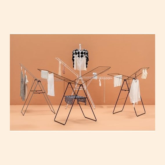 Brabantia HangOn Clothes Drying Rack | 67ft (20m) | White | Large Indoor Clot...
