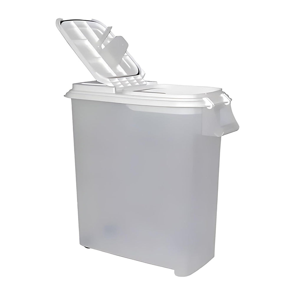 Buddeez 80-Quart Roll-Away Pet and Large Animal Food Dispenser with Scoop