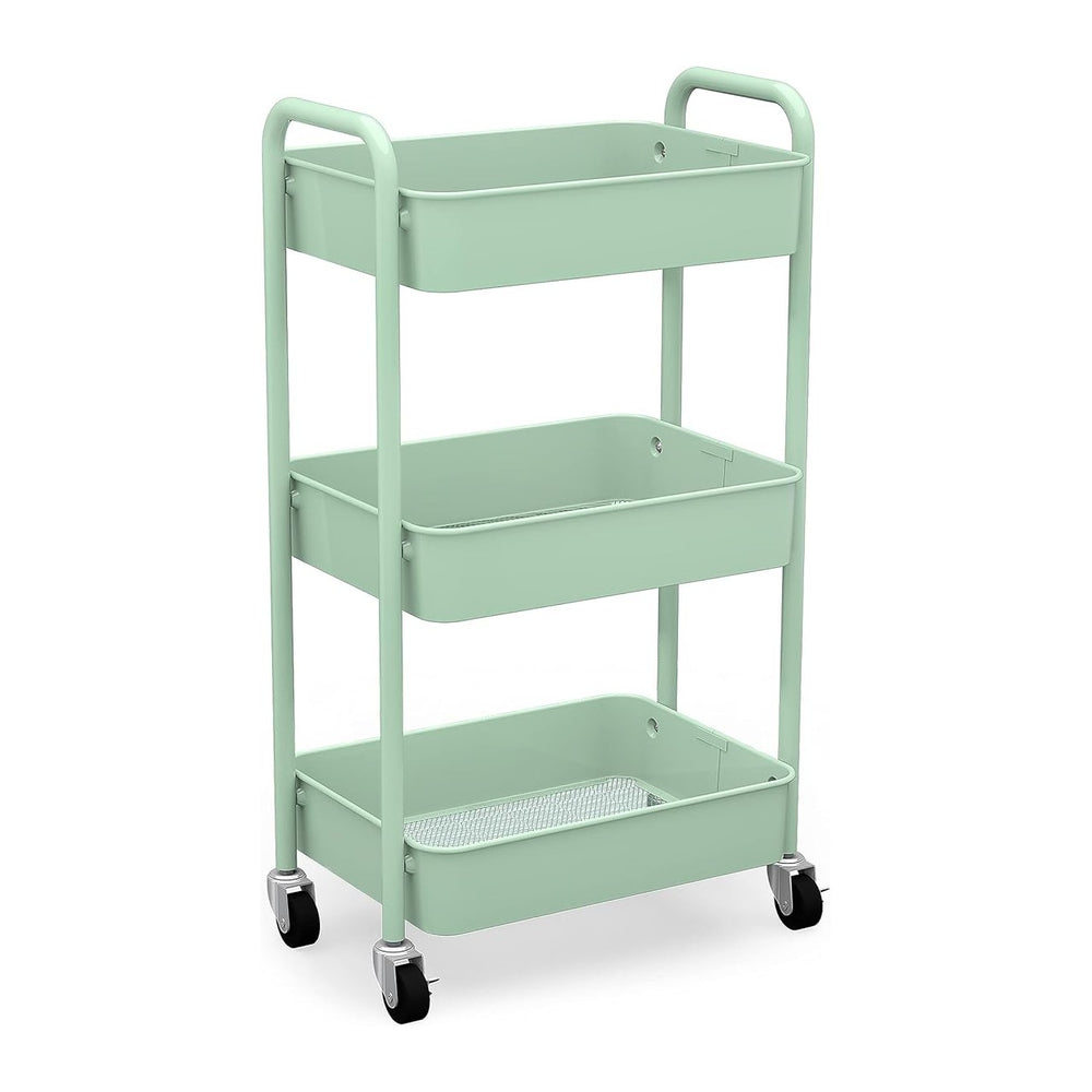 CAXXA 3-Tier Rolling Metal Storage Organizer