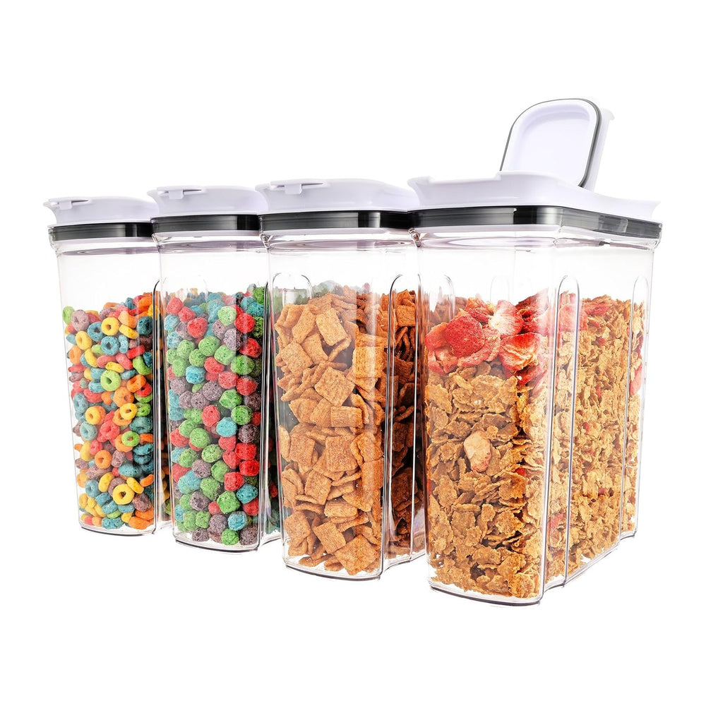 Cereal Containers Storage Set, Airtight Food Storage Container with Lid 4L/13...