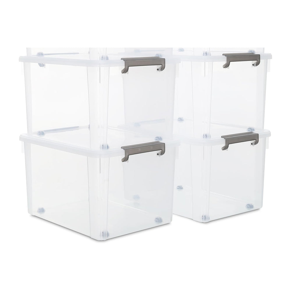 Citylife 6 Packs 58.1 QT Plastic Storage Bins