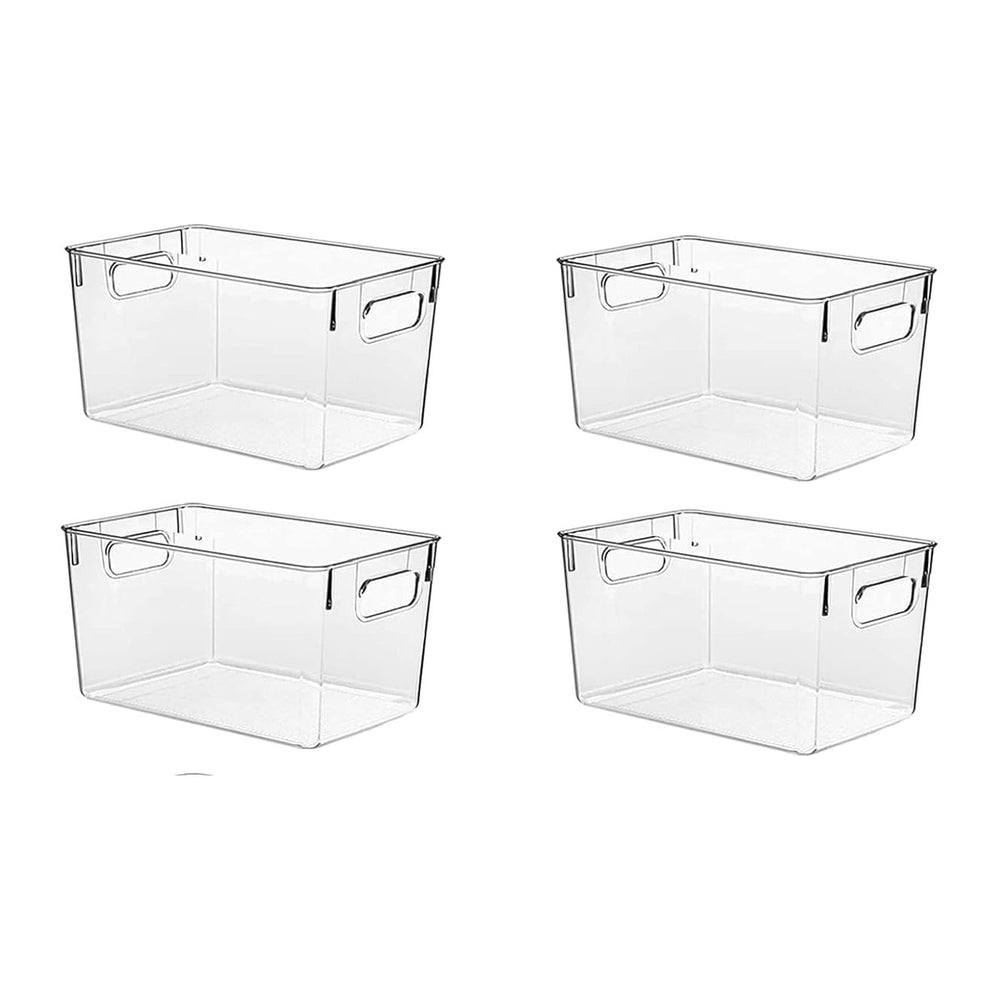 Clear Pantry Organizer Bins, Plastic Organizers & Storage Containers, Cab...