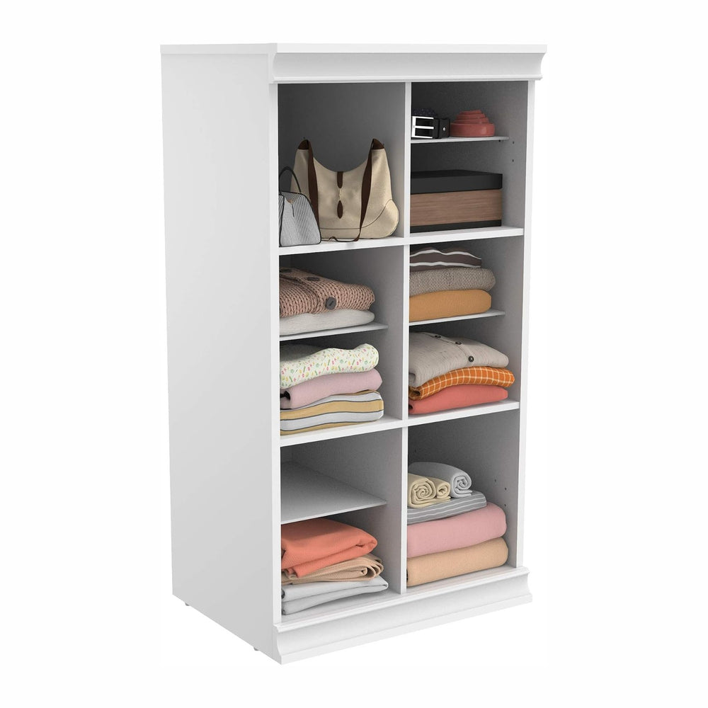 ClosetMaid Modular Storage Shelf Unit with 12 Adjustable Shelves & Divide...
