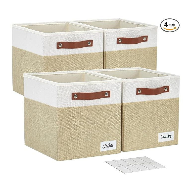 Collapsible Fabric Storage Cube Bins