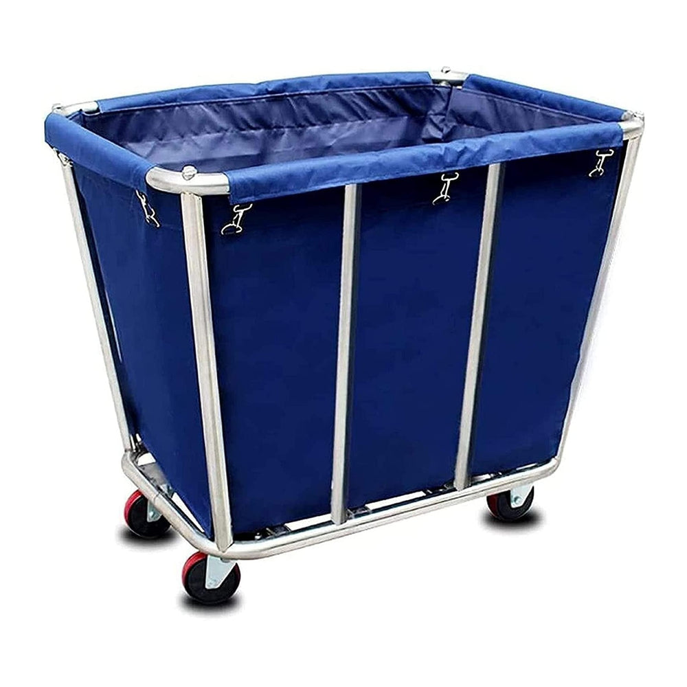 Commercial Laundry Cart with Wheels,350L Industrial Rolling Laundry Hamper