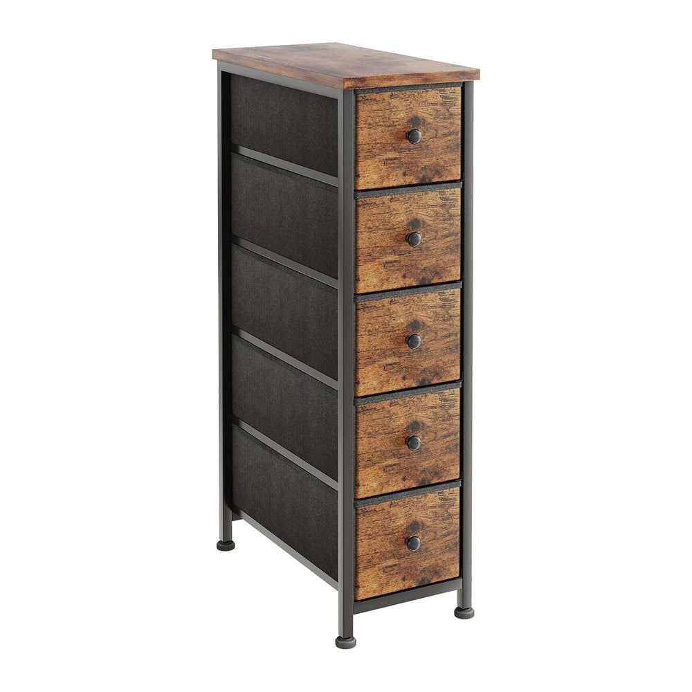 COTUBLR Narrow Dresser, 19" Wide Narrow Nightstand Dresser Storage Tower...