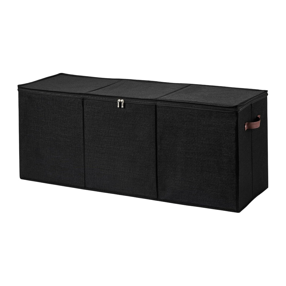 Extra Large Storage Box with Zippered Lid 130L Jumbo Basket Bin