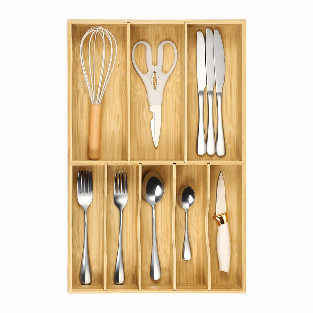 Fabsome Silverware Organizer for Kitchen Drawers, 2.5'' Deep 12.8'...