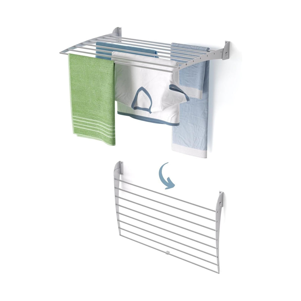 foxydry Fold, wall Mounted Drying Rack, Foldable Space Saving, 32 in